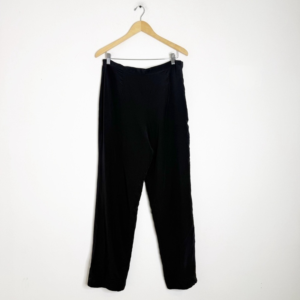 Talbots 100% Silk Dress Pants Vintage Black – Size 12